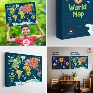 Kids-world-Map-4-pcs